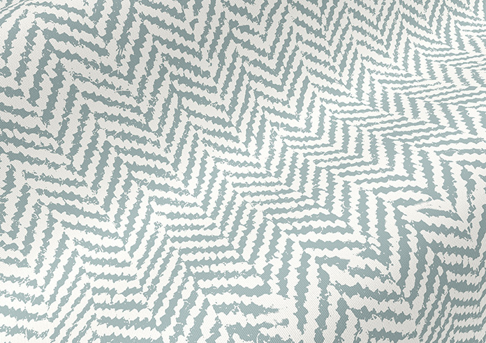 Chevron Stripe, Oslo Blue - Twist&Fit Roller Blind - Image 4